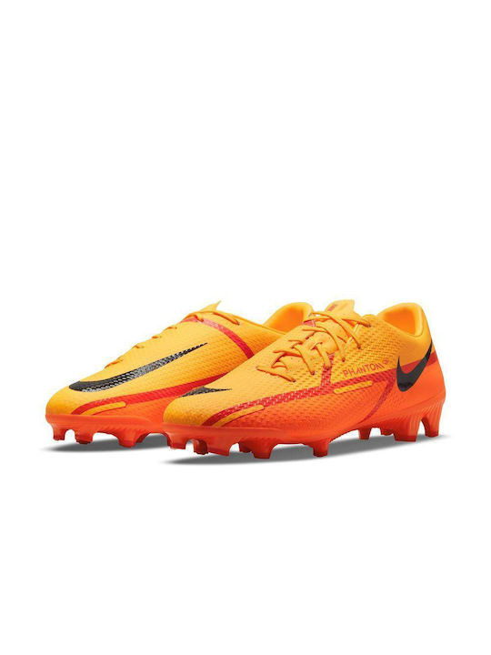 Nike Phantom GT2 Academy Low Football Shoes MG with Cleats Laser Orange / Total Orange / Bright Crimson / Black