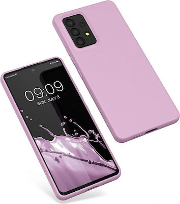 KWmobile Umschlag Rückseite Silikon Matte Dusky Pink (Galaxy A53) 57808.52