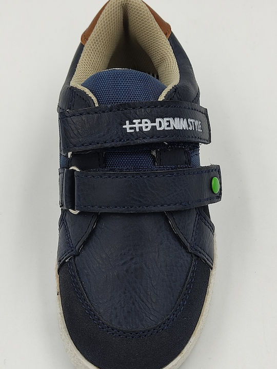 Kids Sneakers with Scratch Navy Blue
