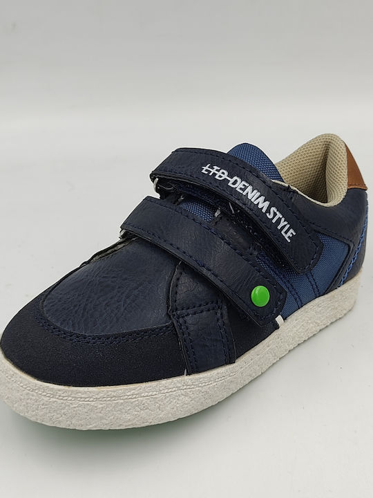 Kids Sneakers with Scratch Navy Blue