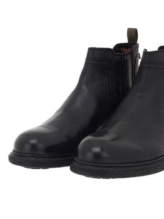 Ghete Barbati Chelsea Din Piele Anatomic Negru