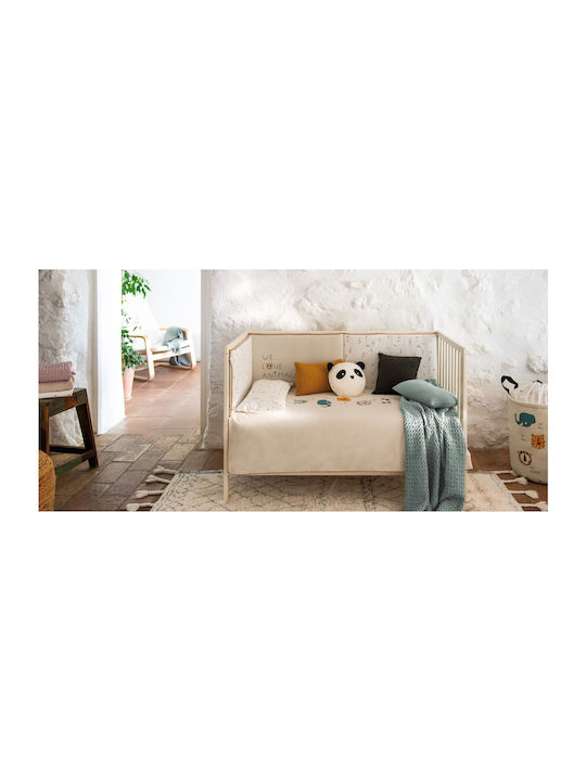 Petit Praia Duvet Crib Cotton Jungle Beige 100x140cm