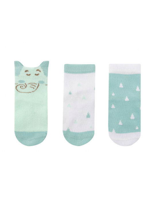 Kikka Boo Girls 3 Pack Knee-High Socks Turquoise