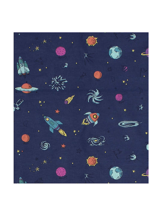 Dimcol Бебешка Долна Калъфка Space 189 Син 120x160см.