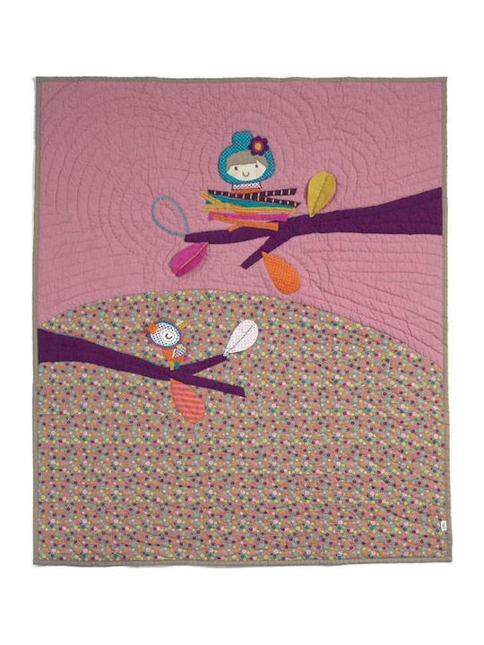 Mamas & Papas Βρεφικό Κουβερλί Timbuktales 100x120cm Girl