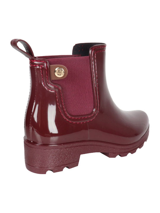 Women's Short Wellies Burgundy