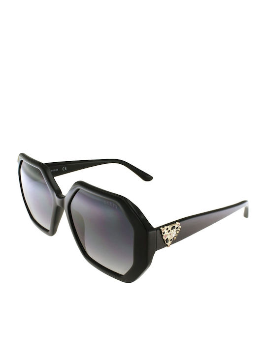 Guess Guess Damen Sonnenbrillen mit Schwarzem Horn umrandetem Rahmen und Grauer Verlaufsfarbe Glas GU7789 01B