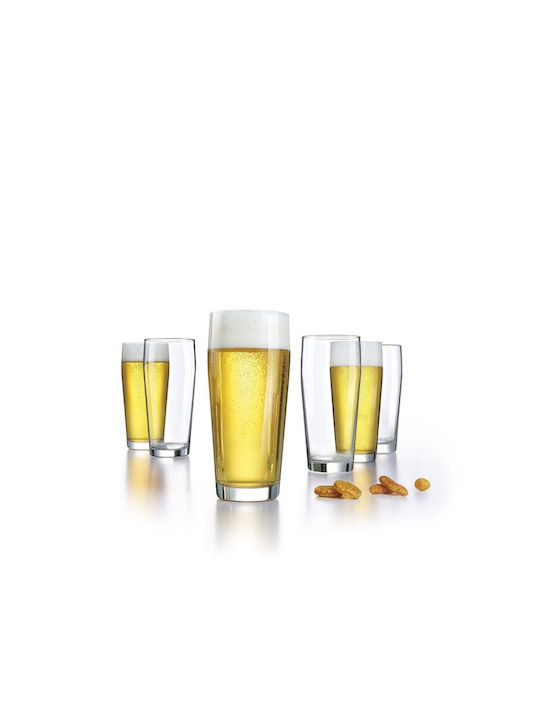 Luminarc World Beer Set of Glasses Beer, μπίρας made of Glass 480ml 6pcs