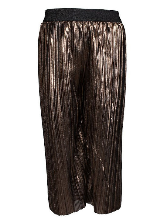 Kids' Fabric Palazzo Pants Gold
