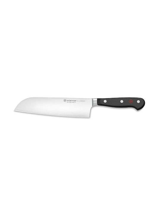 Wusthof Classic Messer Santoku aus Edelstahl Black 17cm 1040131217 4181-7 1Stück