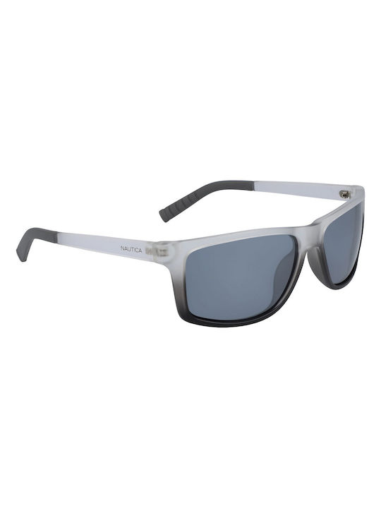 Nautica Men's Sunglasses with Multicolour Plastic Frame and Gray Lens N3651SP-071