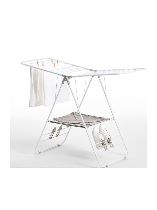 Rayen Rayen Metallic Folding Floor Clothes Drying Rack with Hanging Length 16m