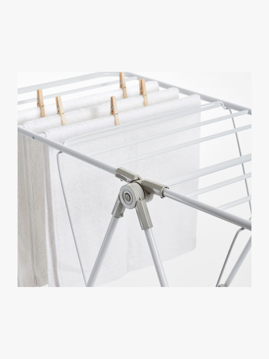 Rayen Rayen Metallic Folding Floor Clothes Drying Rack with Hanging Length 16m