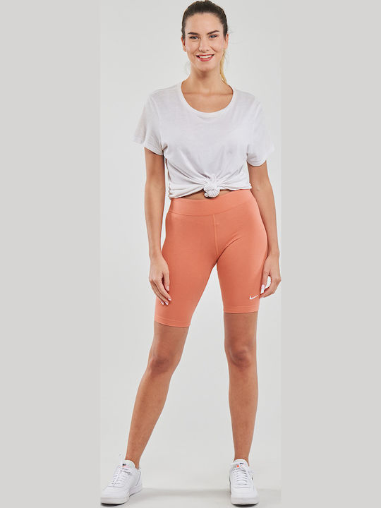SPORTSWEAR ESSENTIAL Women's Bike Training Legging High Waisted Coral