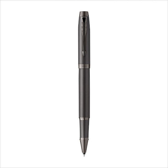 Parker IM Monochrome Pen Set Rollerball made of Steel Titanium in a case