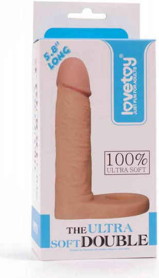 Lovetoy Ultra Soft Double με Dildo 14.7cm στο χρώμα του δέρματος
