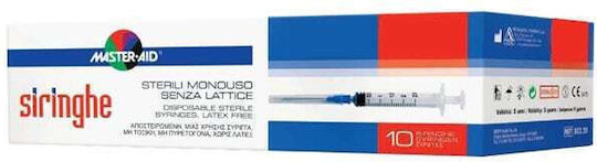 Master Aid Спринцовки 5ml 23G Шприци 23G 5мл 10бр 802.25