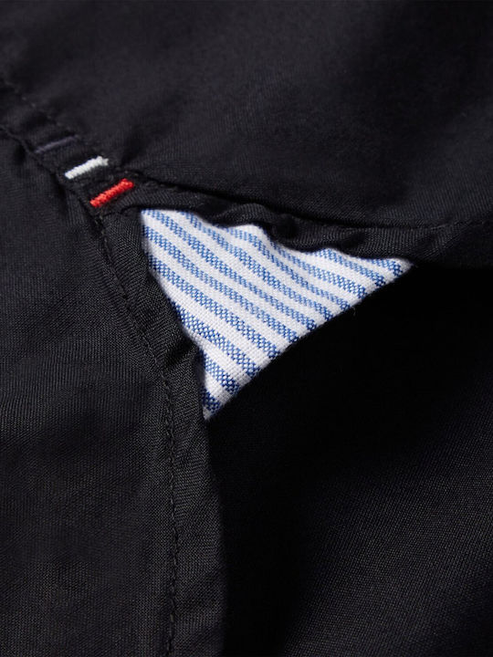 Long-sleeved Cotton Shirt Black