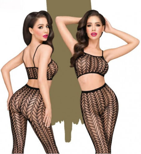 Penthouse Work it Out Mesh 2 Pieces Set Sexy Σετ Εσωρούχων Διχτυωτό Black 2τμχ