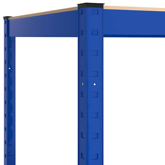 vidaXL Corner Dexion Shelf Galvanized 75x75x180cm with 5 Shelves Total Load Capacity 875kg
