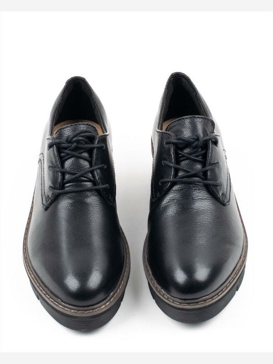 Airabell Tye Women's Leather Derby Shoes Black