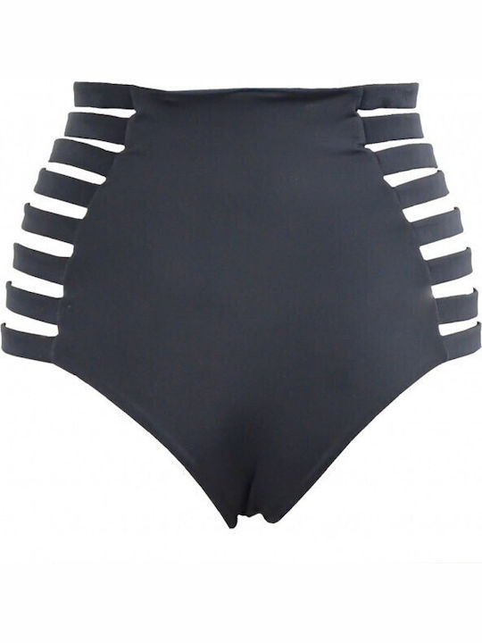 BP-3058 Bikini Slip Ψηλόμεσο Μαύρο