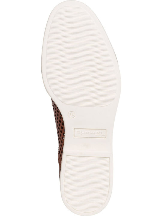 Women's Leather Oxford Shoes Tabac Brown