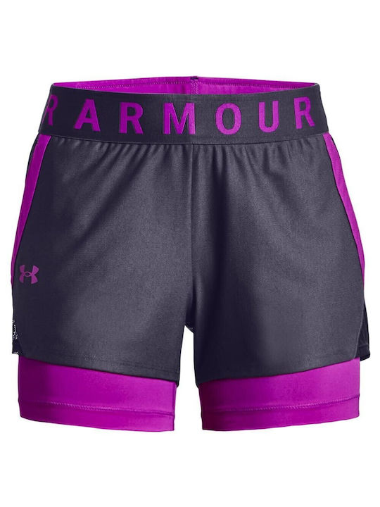 Play Up 2-in-1 Women's Sport Shorts Gray