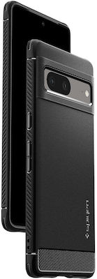 Spigen Rugged Armor Back Cover Σιλικόνης Ανθεκτική Matte Black (Google Pixel 7)