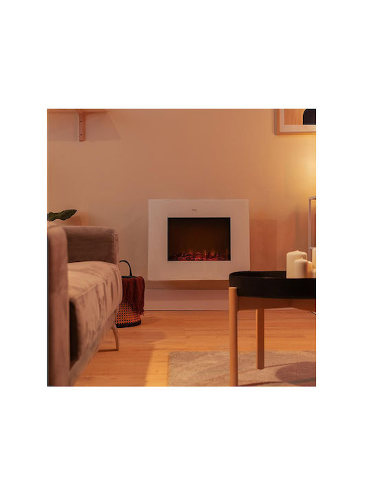 Cecotec Readywarm 2690 Flammen Verbunden Weiß Elektrisches Wandmontiertes Kamin 2000W 66x52cm