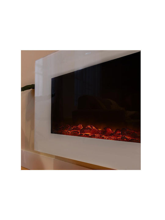 Cecotec Readywarm 2690 Flammen Verbunden Weiß Elektrisches Wandmontiertes Kamin 2000W 66x52cm