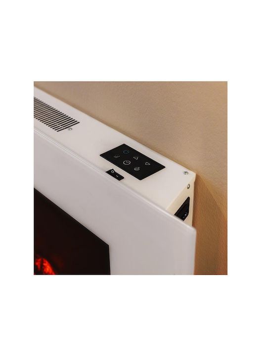 Cecotec Readywarm 2690 Flammen Verbunden Weiß Elektrisches Wandmontiertes Kamin 2000W 66x52cm