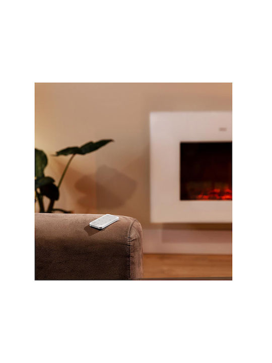 Cecotec Readywarm 2690 Flammen Verbunden Weiß Elektrisches Wandmontiertes Kamin 2000W 66x52cm