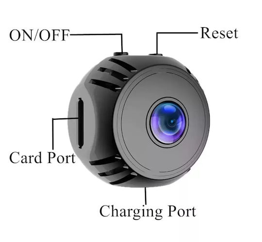 Andowl Κρυφή Κάμερα WiFi 1080p με Υποδοχή για Κάρτα Μνήμης και Ανιχνευτή Κίνησης