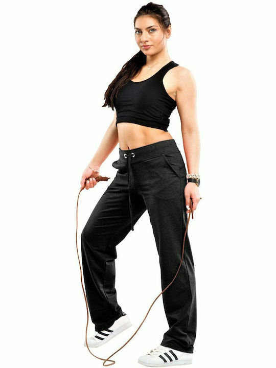 High Waist Sweatpants Black