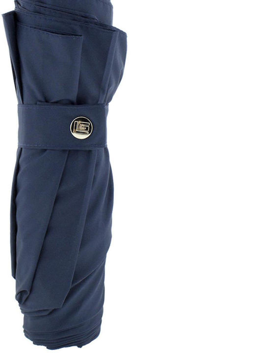 Guy Laroche Ομπρέλα Βροχής Σπαστή Navy Μπλε