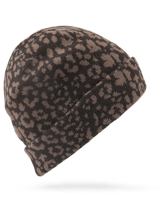 Full Stone Beanie Frauen Beanie Gestrickt Leopard