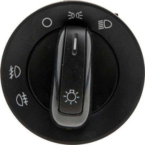 NTY Lichtschalter Auto für Volkswagen Polo 2009+ Schwarz