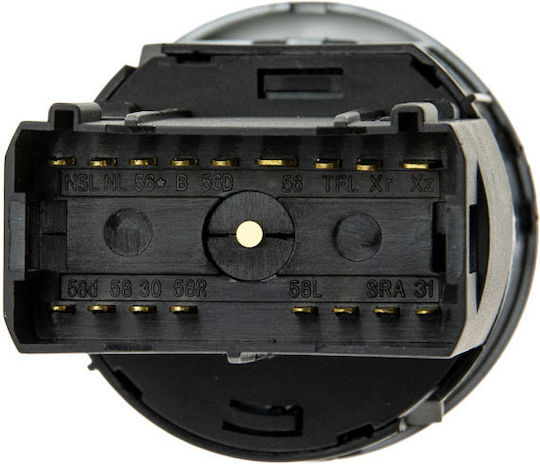 NTY Lichtschalter Auto für Volkswagen Polo 2009+ Schwarz