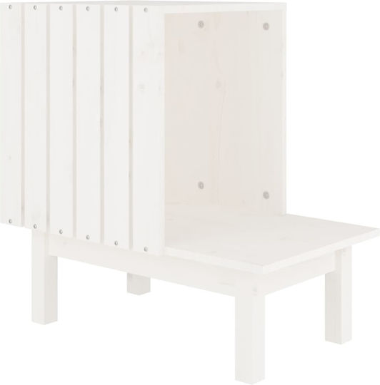 vidaXL Σπιτάκι Γάτας Λευκό 60x36x60cm