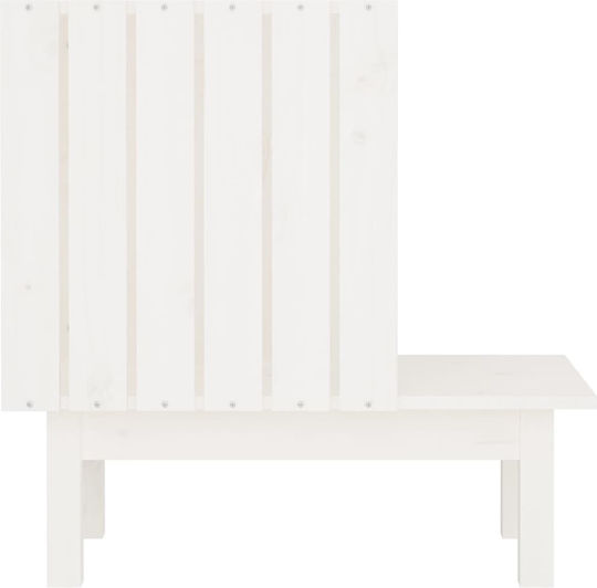 vidaXL Σπιτάκι Γάτας Λευκό 60x36x60cm