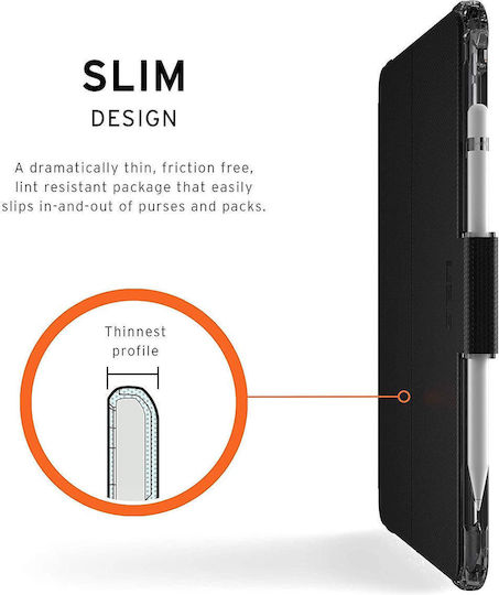 UAG Plyo Flip Cover Ανθεκτική Μαύρο / Διάφανο (iPad 2022 10.9'' / iPad Air 2013 9,7")