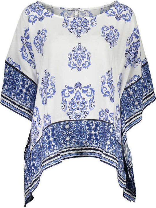 Summer Tunic with 3/4 Sleeve White