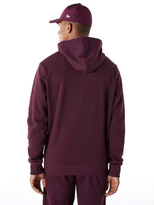 New Era New York Yankees Essentials Men's Sweatshirt with Hood and Pockets Burgundy