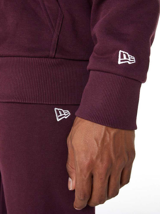 New York Yankees Essentials Sweatshirt with Hood Burgundy