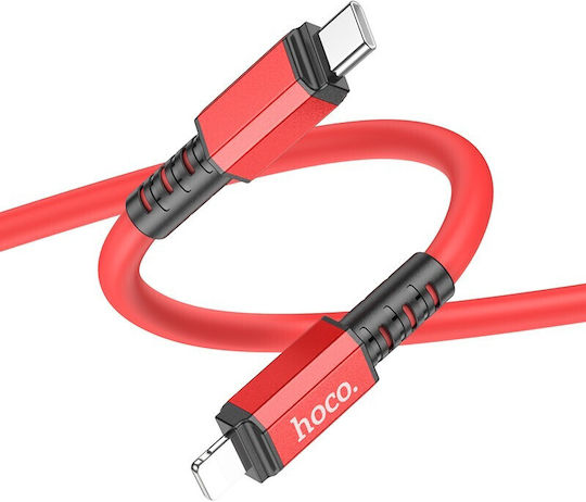 Hoco X85 Strength USB-C to Lightning Cable 20W Κόκκινο 1m