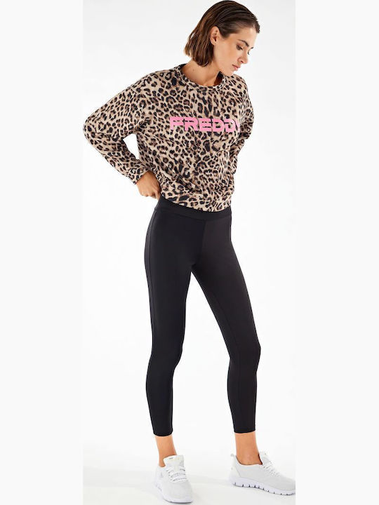 Lang Damen Sweatshirt Braun