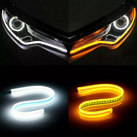 Decorative LED Car Headlight Strip Blue Color