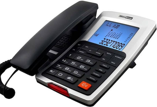 MaxCom KXT709 Ενσύρματο Τηλέφωνο Γραφείου Μαύρο KXT709