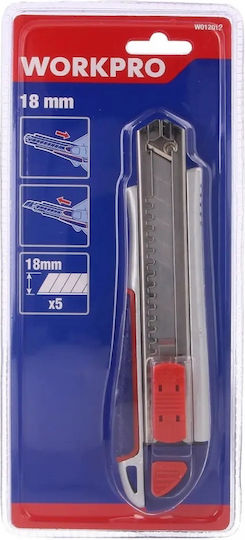 WorkPro Faltschneider mit Metallisch Körper und Klingenbreite 18mm